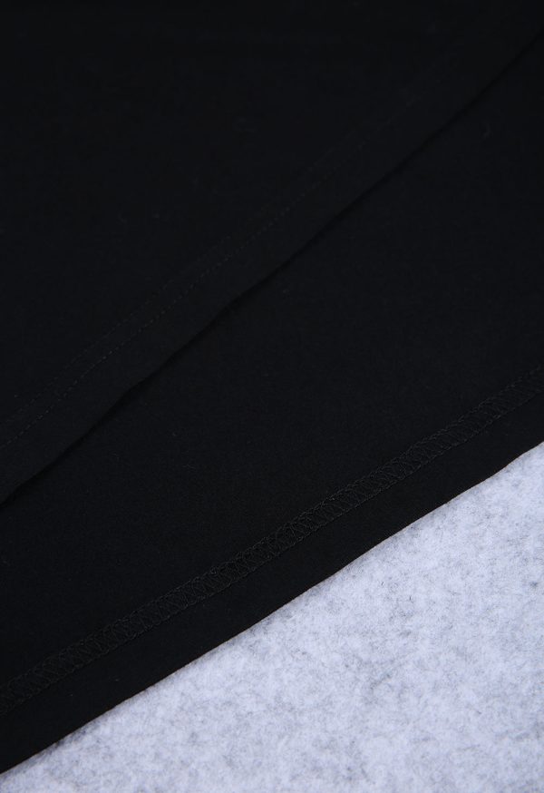 Groovy Sleeveless Plain Black Mini Dress