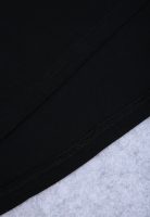 Plunging V-Neck Split Sleeve Black Mini Dress